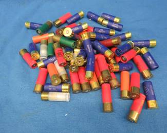 Lot 245. One baggie of mixed 12-gauge high brass shotgun shells