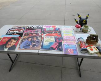 Lot 60. LPs, kids' books, old Tinker Toys, and more