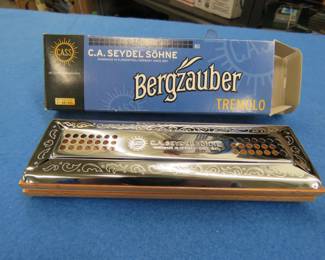 Lot 158. Seydel Bergzauber NIB mock advertising mock harmonica