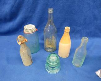 Lot 125. Vintage glass bottles, including "Hamm" St. Paul, Gluek, and more