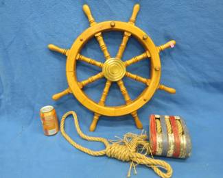 Lot 65. Nautical themed decorative items