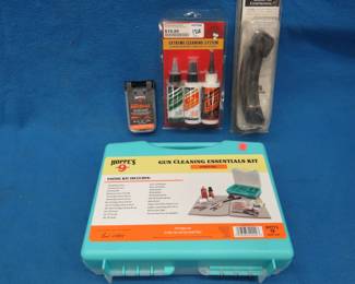 Lot 81. Gun cleaning system and kit, bore snake, and a Pro Mag Ruger 10/22 25-round magazine