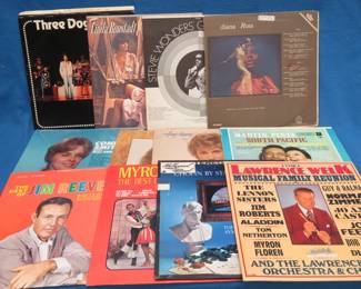 Lot 219. 12 LPs including Three Dog Night, Dianna Ross, Jim Reeves, Stevie Wonder and more