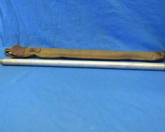 Lot 252. Two vintage fly rods. A 4-piece Heddon in an aluminum case and a 4-piece unbranded one in a canvas case
