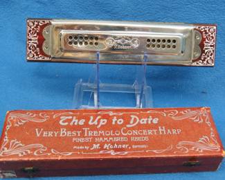 Lot 69. Hohner "Up to Date" 9" Concert Tremolo Concert Harp. Sounds great