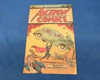 Lot 381. Reprint of the first ever Superman comic