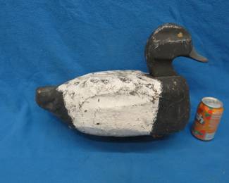 Lot 64. Very large paper mâché bluebill decoy