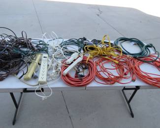 Lot 146. Tote full of electric cords