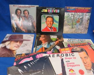 Lot 188. 13 LPs including Merle Haggard, George Jones, Jim Reeves, and more