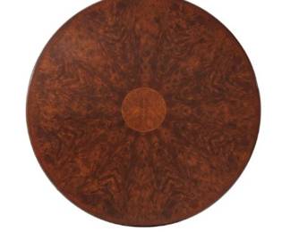 Top of Dynamic Dining Table   64" Diameter without leaves,    88.5 w/ leaves 