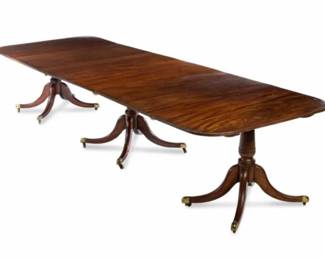 Dynamic Mahogany Three Section Banquet Table 