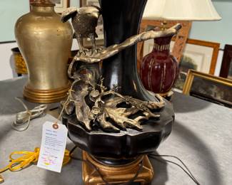 Mixed Metal Table Lamp 