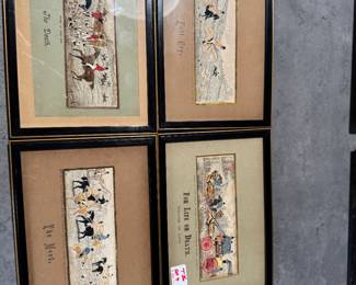 Set of English Hunting Engravings 