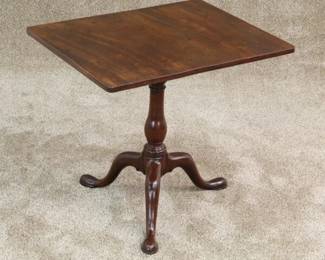 English  George III Mahogany Tilt Top Tea Table,  Circa 1750  
