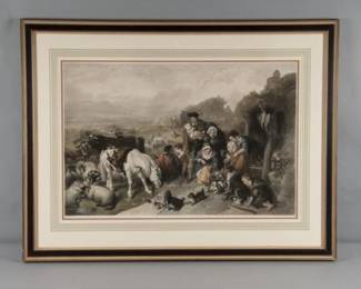 Hand Colored Engraving 