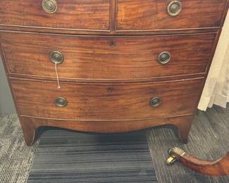 Four Drawer Bowed Front Chest 