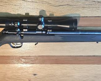 1 of 5 pictures - Savage Bolt Action Rimfire Model 93R17 Rifle with Mounted Scope