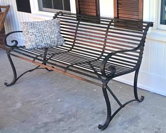 Vintage Iron Bench