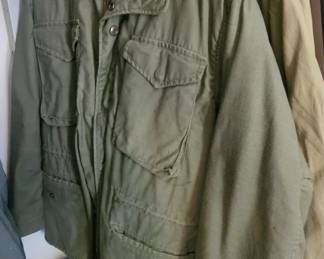 1 of 2 pictures - 1 of 2 pictures - 1960s Military M-65 Field Jacket With Liner