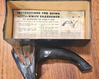 Cutco Knife Sharpener with Box and Instructions