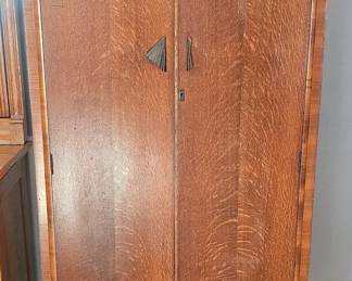 1 of 2 pictures - Mid Century Modern Wardrobe Cabinet