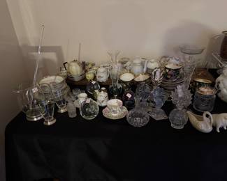 Cups & Saucers, Perfumes, etc 