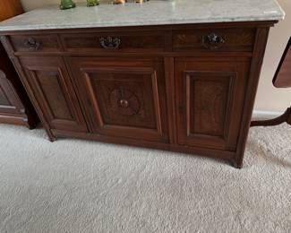 Marble Top Cabinet 