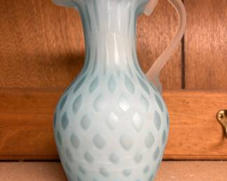 Satin Glass Pitcher