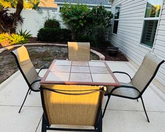 Outdoor dining is great if the insects don't know about it.