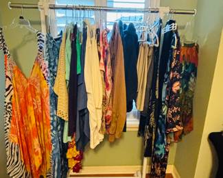 It's always women's clothes.  Guys don't go shopping that much.