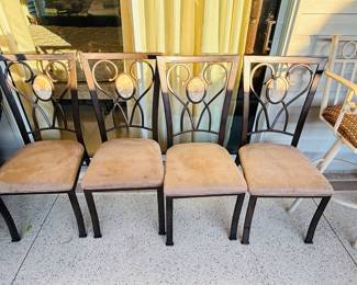 Chairs are much easier to line up than ducks.