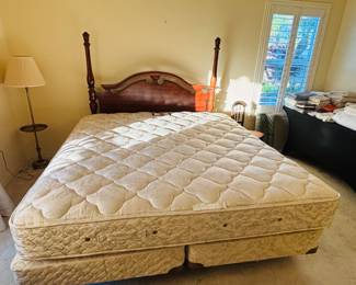 Linens sold separately.  Visit our bedding department on the right side of the photo.