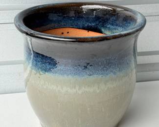111 BlueGreyCeramicPot