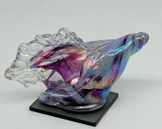 19 KevinFultonSeashellArtGlassSignedbyArtist