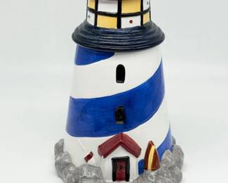 24 Vintage1998ToneWorldCeramicLighthouseCookieJar
