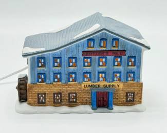 141 AWonderfulHolidayPottersMillsCeramicChristmasVillage