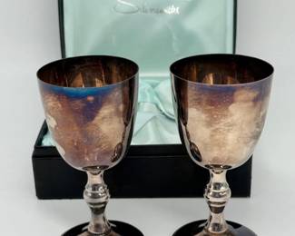 70 VintageBurkeWallaceSilversmithsSilverPlatedGoblets
