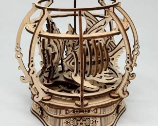 12 UgearsMechanicalAquariumWoodenPuzzlewSpringMotor