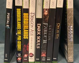 Xbox 360 Borderlands Dragon Age Skyrim And Other Games