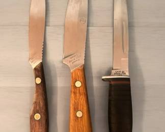 Russell Belt Knives And Case XX Knife