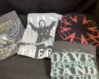 Concert TShirts Bob Seger Paul McCartney Dave Matthews Band And Red Hot Chili Peppers