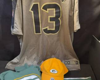 Houston Texans Cooks Jersey And Packers Sweatshirt And Hat