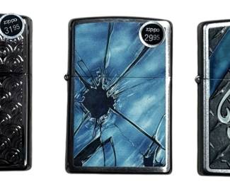 3 NEW Zippo Lighters