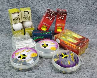 Golf Balls, Tees, Spikes
