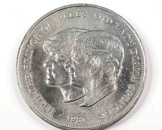 1981 Princess Diana Charles Commemorative Coin