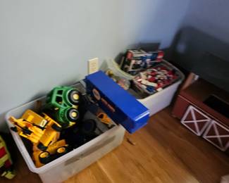 Children's toys, toy trucks