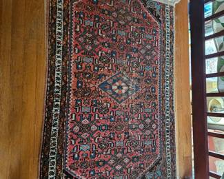 Antique fringed rug