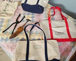 Canvas tote bags, Side table