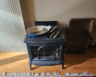 Oriental Rug, Wood Burning Stove, Serving Utensils, Casserole Dish 