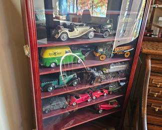 Die cast cars in case